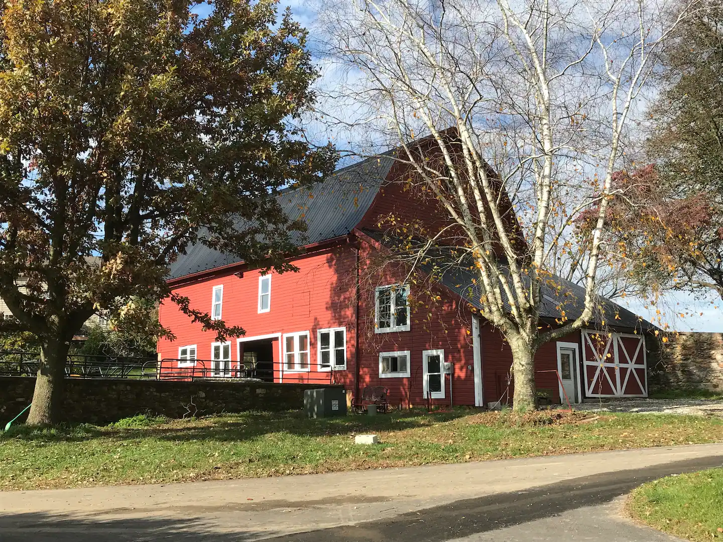 The big red barn