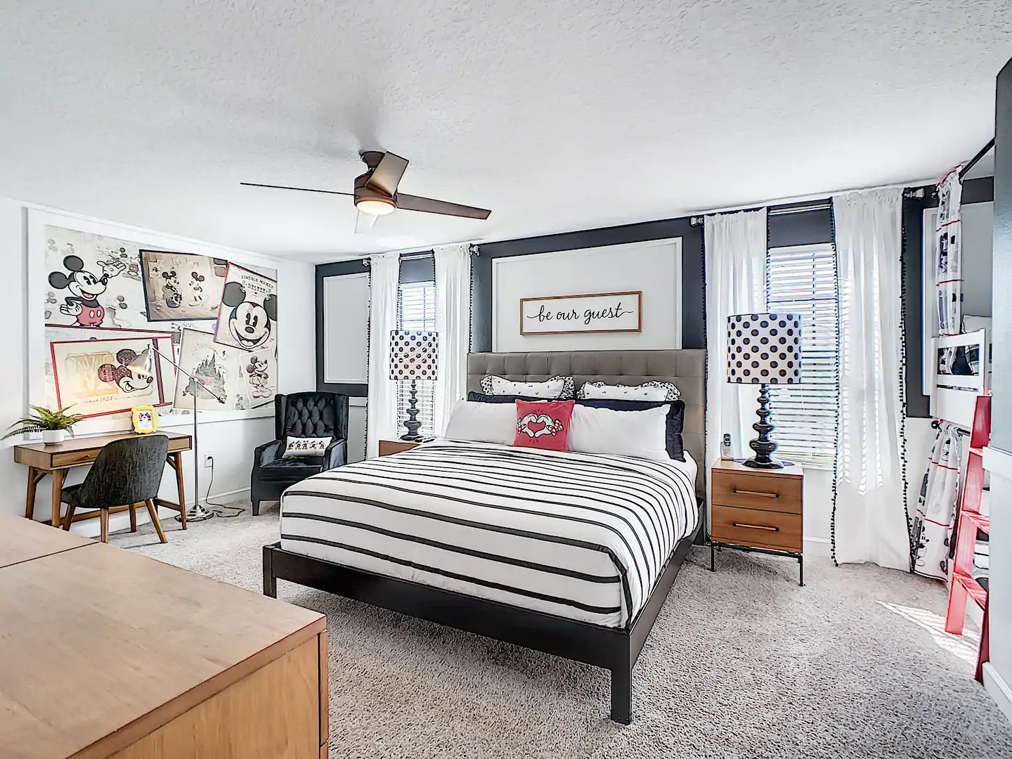 The Mickey Mouse Clubhouse is located on the second level of the Master Grand Suite.