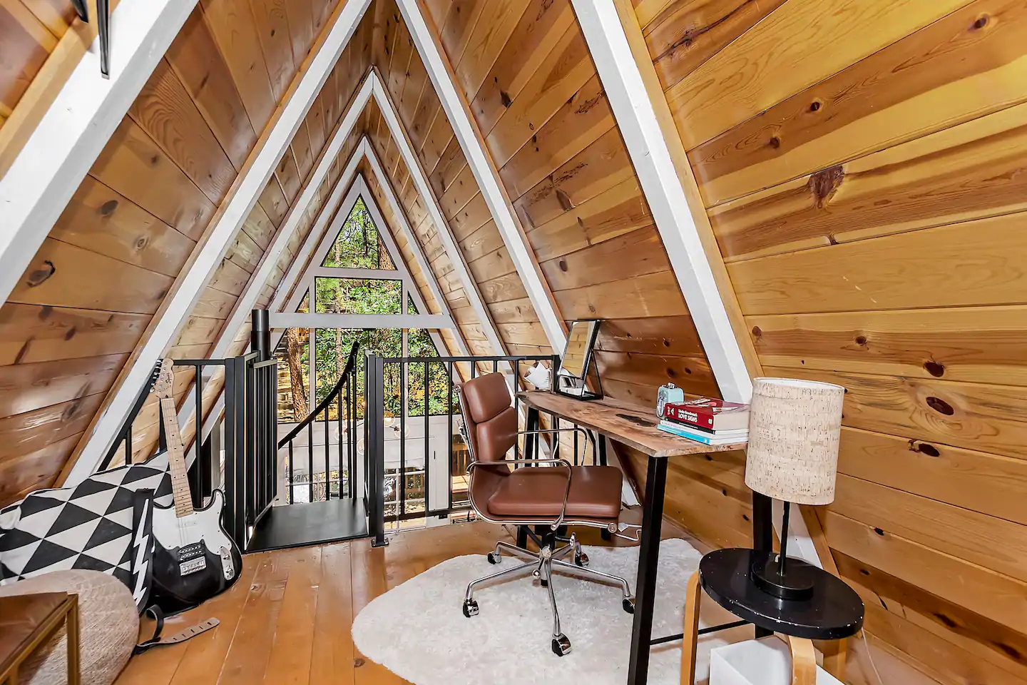 Workspace in loft area