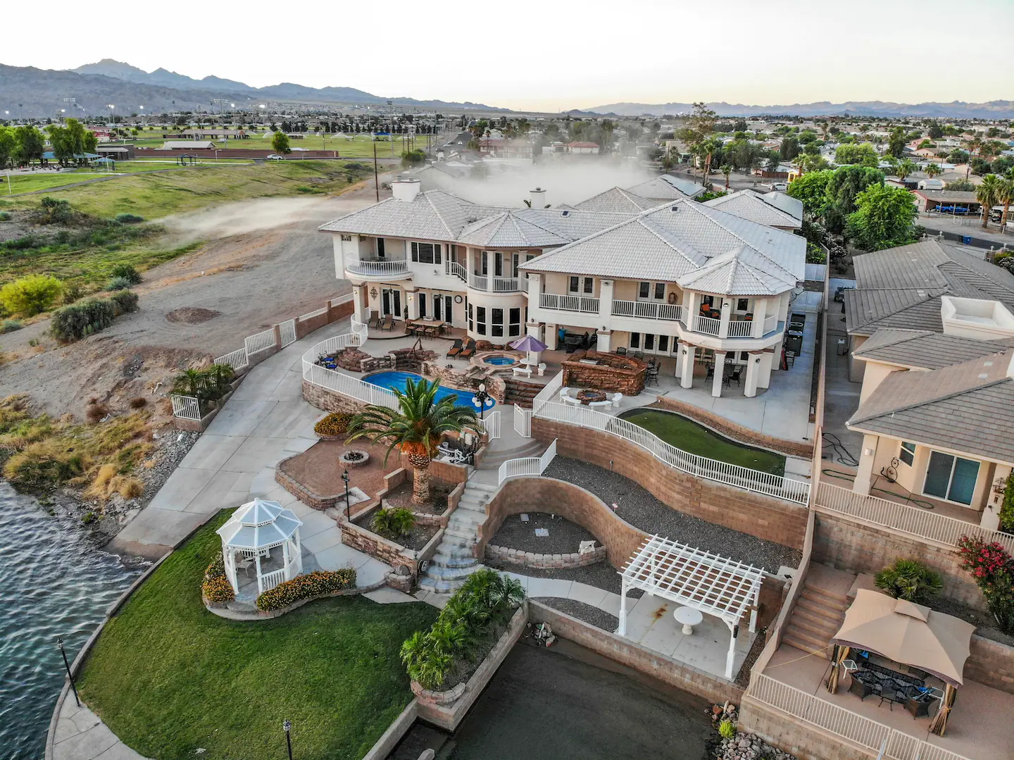 The view in this luxury riverfront is amazing.