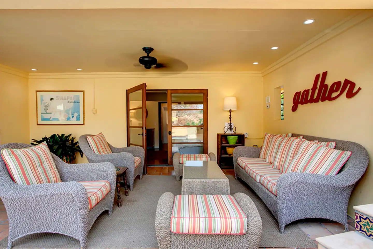 We got two separate living space areas
